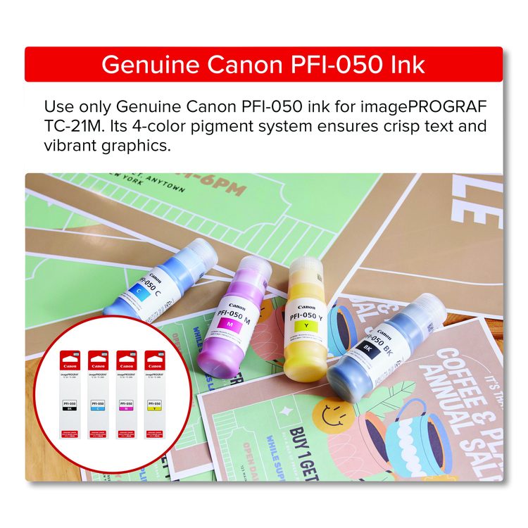 imagePROGRAF TC-21M, 24" Wireless Wide Format Inkjet Printer