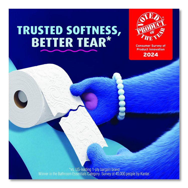 Ultra Soft Bathroom Tissue, Mega Roll, Septic Safe, 2-Ply, White, 208 Sheets/Roll, 12 Rolls/Pack, 5 Packs/Carton