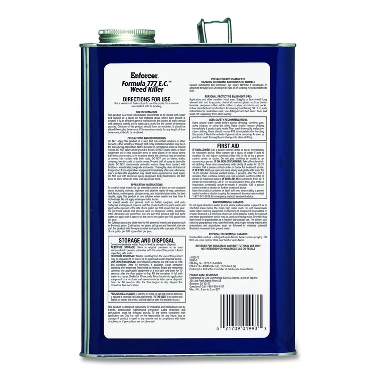 Formula 777 E.C. Weed Killer, Non-Cropland, 1 gal Can, 4/Carton