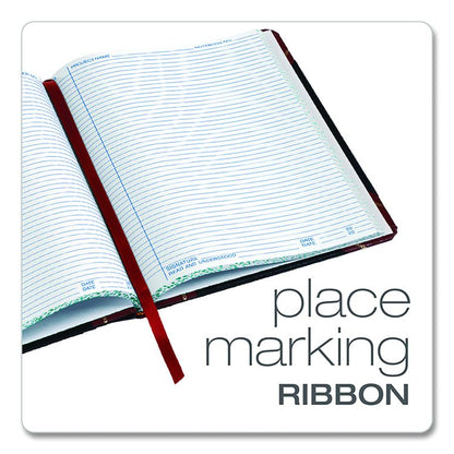 Laboratory Notebook, Data/Lab-Record Format, Black/Red Cover, (300) 10.38 x 8.13 Sheets