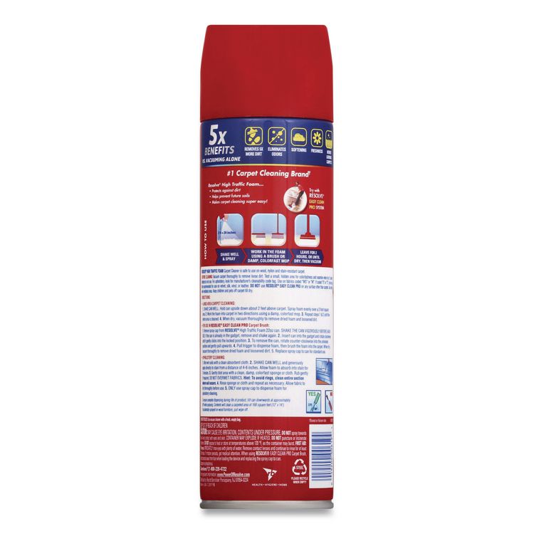 Foam Carpet Cleaner, Unscented,  Foam, 22 oz Aerosol Spray