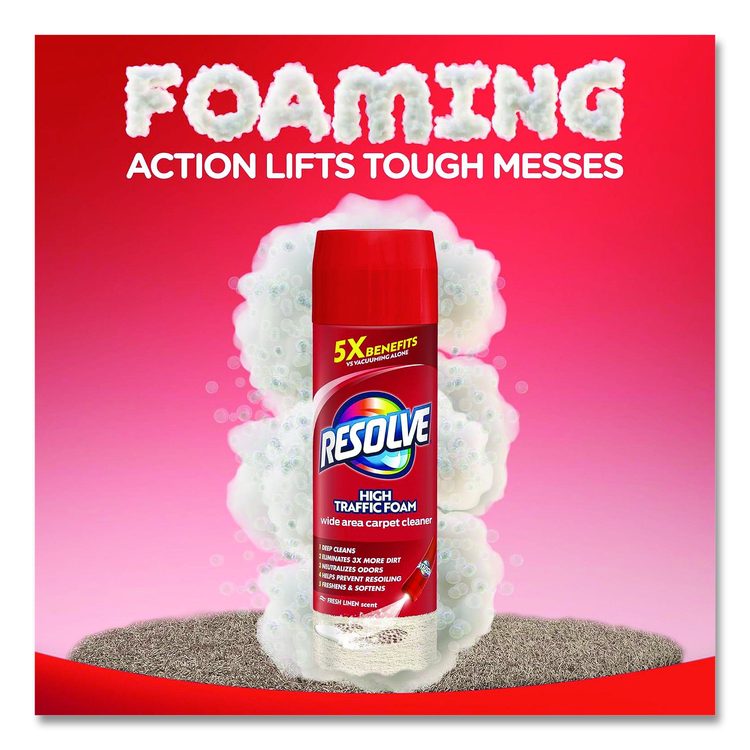 Foam Carpet Cleaner, Unscented,  Foam, 22 oz Aerosol Spray