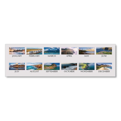 Recycled Earthscapes Desk Pad Calendar, Seascapes Photography, 18.5 x 13, Black Binding/Corners,12-Month (Jan to Dec): 2026