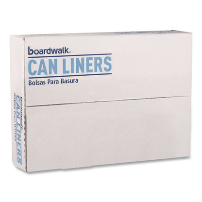 Low-Density Waste Can Liners, 30 gal, 0.6 mil, 30" x 36", White, Perforated Roll, 25 Bags/Roll, 8 Rolls/Carton
