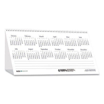 Earthscapes Recycled Desk Tent Monthly Calendar, Puppies Photography, 8.5 x 4.5, White Sheets, 12-Month (Jan to Dec): 2026