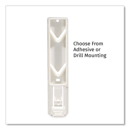 Single EcoLux Air Dispenser Bracket, For Ecolux Air Pump Dispenser Bottles, 1.19 x 0.44 x 5.69, White, 24/Carton