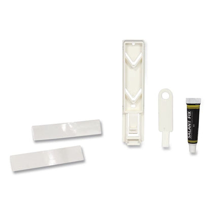Single EcoLux Air Dispenser Bracket, For Ecolux Air Pump Dispenser Bottles, 1.19 x 0.44 x 5.69, White, 24/Carton