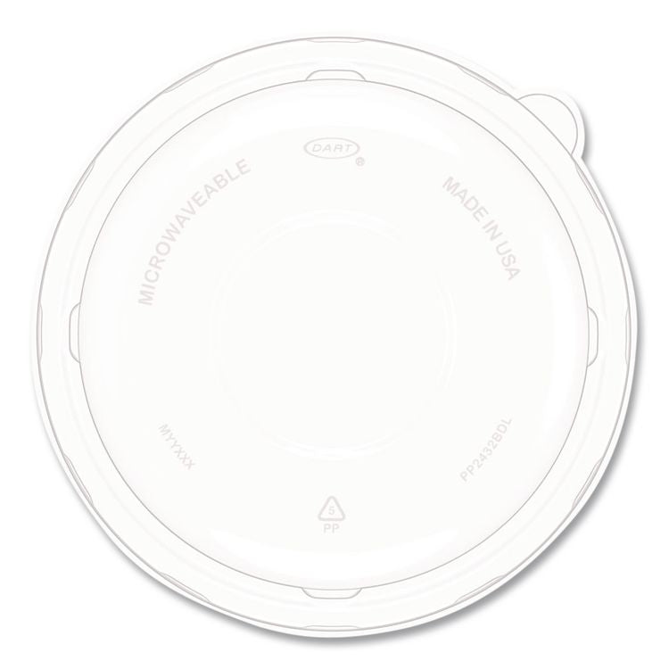 Dome Covers and Lids, For 24 oz to 32 oz Containers, 8.28" Diameter x 1.16"h, Clear, 300/Carton