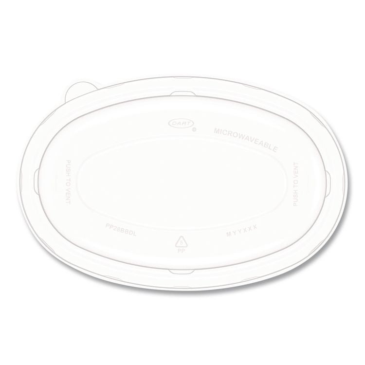 Dome Covers and Lids, For 28 oz Container, 6.75 x 9.5 x 1.83, Clear, 300/Carton