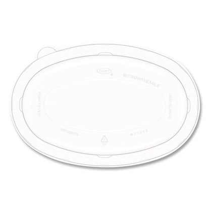 Dome Covers and Lids, For 28 oz Container, 6.75 x 9.5 x 1.83, Clear, 300/Carton