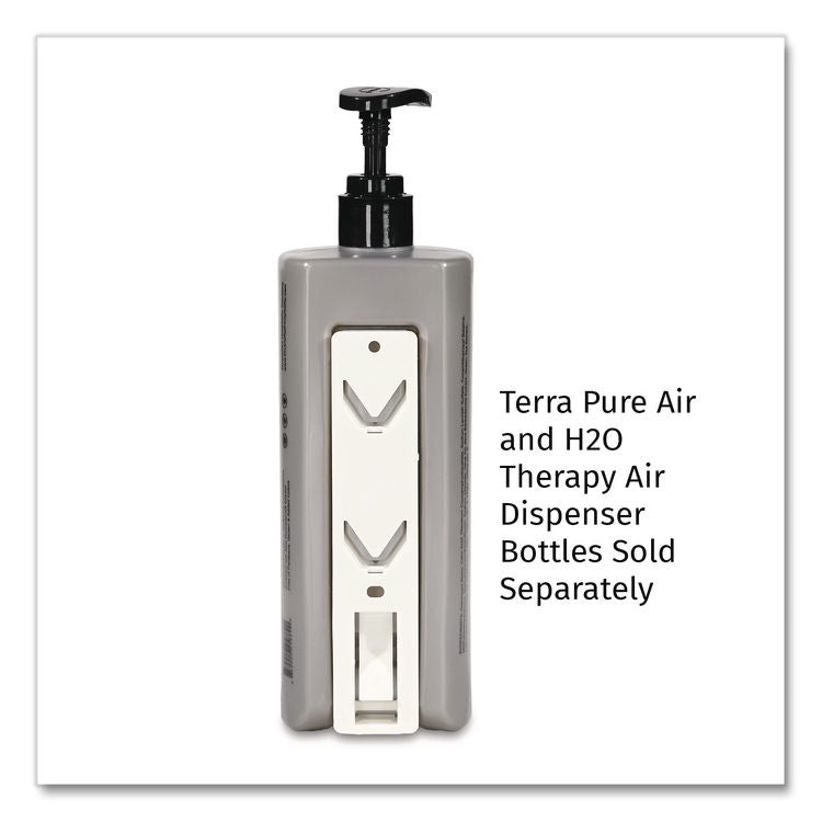 Single EcoLux Air Dispenser Bracket, For Ecolux Air Pump Dispenser Bottles, 1.19 x 0.44 x 5.69, White, 24/Carton
