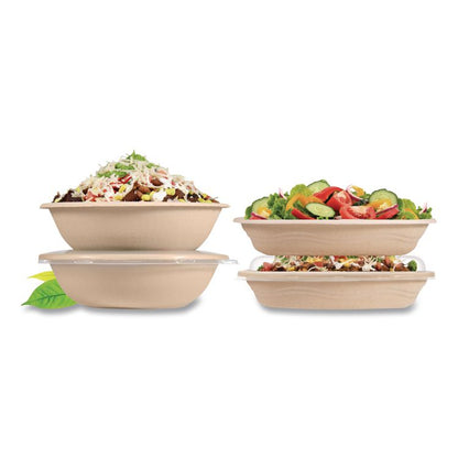 Compostable Fiber Containers, ProPlanet Seal, Bowl, 24 oz, Natural, 300/Carton