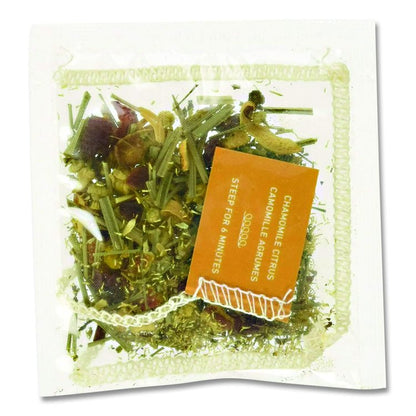 Whole Leaf Tea Pouches, Chamomile Citrus, 15/Box