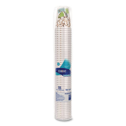 PerfecTouch Paper Hot Cups, 12 oz, Coffee Haze Design, 50/Sleeve, 20 Sleeves/Carton
