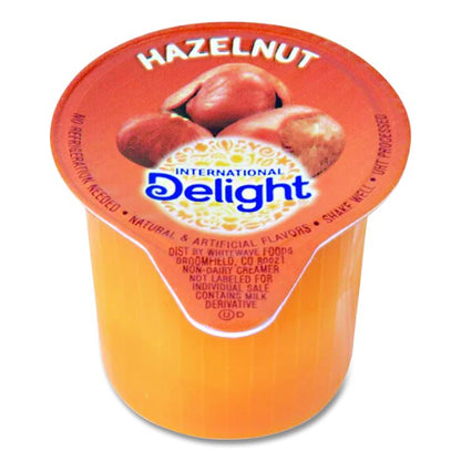 Flavored Liquid Non-Dairy Coffee Creamer, Hazelnut, 0.44 oz Mini Cups, 48/Box