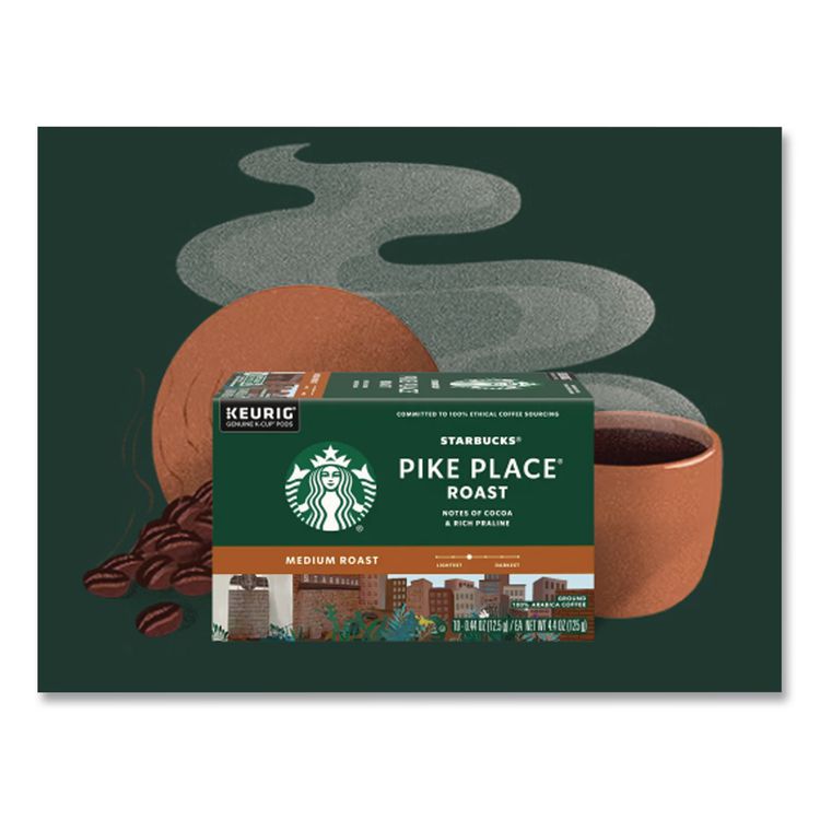 Pike Place Decaf Coffee K-Cups, 96/Carton