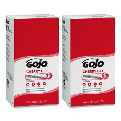 Cherry Gel Pumice Hand Cleaner Refill, Cherry Scent, 5,000 mL, 2/Carton