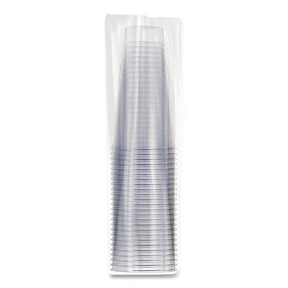Conex ClearPro Plastic Cold Cups, ProPlanet Seal, 44 oz, Clear, 400/carton