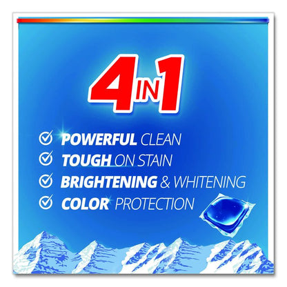 4-in-1 HE Laundry Detergent Pacs, Fresh Mountain Breeze Scent, 66 Pods/Bag, 4 Bags/Carton