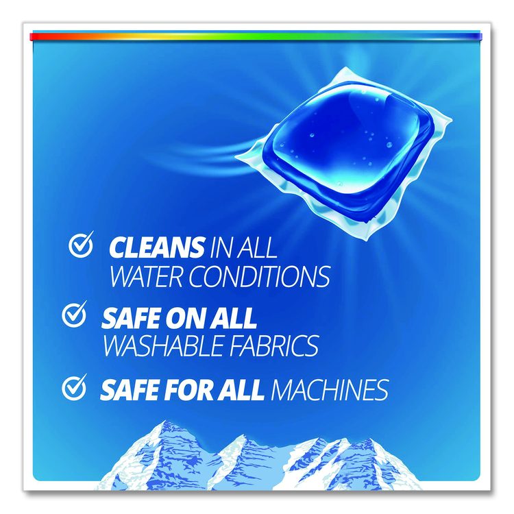 4-in-1 HE Laundry Detergent Pacs, Fresh Mountain Breeze Scent, 66 Pods/Bag, 4 Bags/Carton