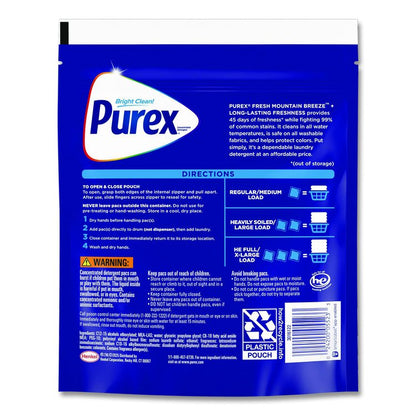 4-in-1 HE Laundry Detergent Pacs, Fresh Mountain Breeze Scent, 66 Pods/Bag, 4 Bags/Carton