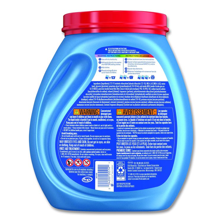 Ultra Pacs Original Everyday Clean HE Laundry Detergent, 76 Pods/Tub, 4 Tubs/Carton