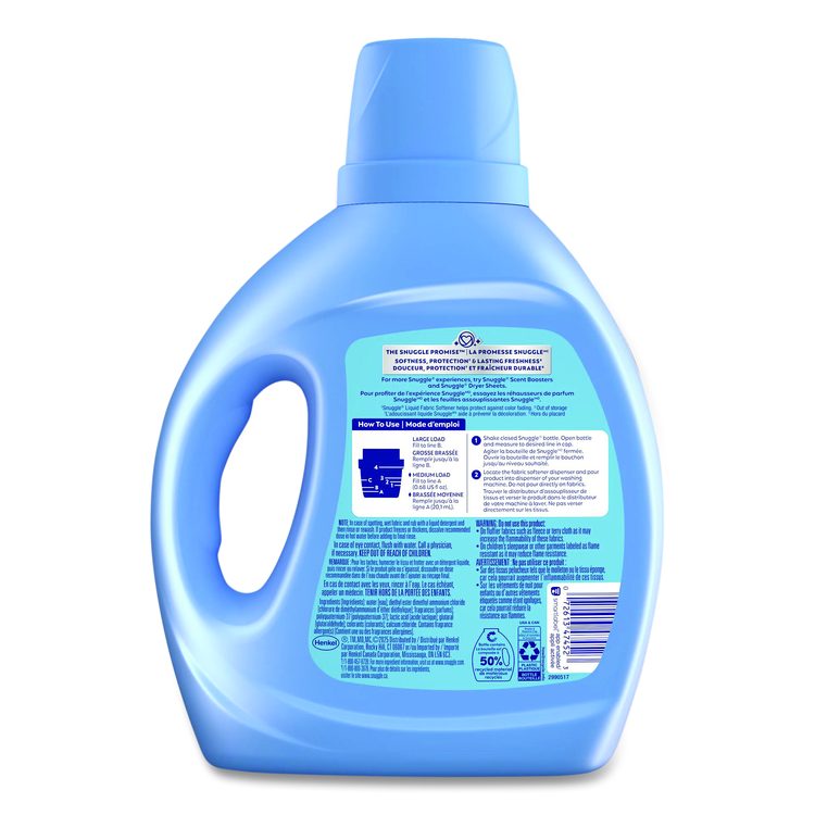 Blue Sparkle Cuddle-Up Fresh Liquid Fabric Conditioner, 66 oz Bottle, 6/Carton