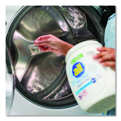 MIGHTY PACS Free Clear HE Laundry Detergent, 60 Pods/Tub, 4 Tubs/Carton