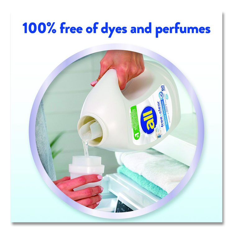 Free Clear Liquid Fabric Softener, Fragrance-Free, 34 oz Bottle, 6/Carton