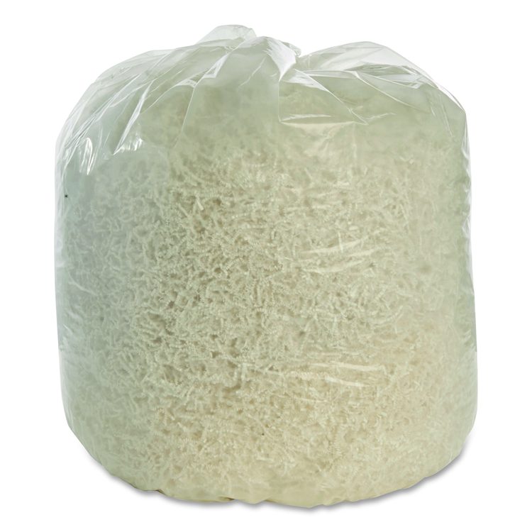 810500NIB1402, SKILCRAFT Recycled Content Trash Can Liners, XX Heavy-Duty, 45 gal, 1.5 mil, 40 x 48, Clear, 100/Box