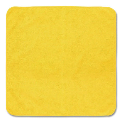 Light Commercial Microfiber Cleaning Cloths, 12 x 12, Yellow, 24/Pack