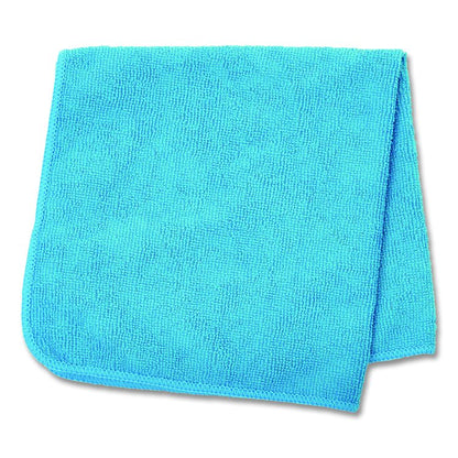Microfiber Cleaning Cloths, 16 x 16, Blue, 24/Pack