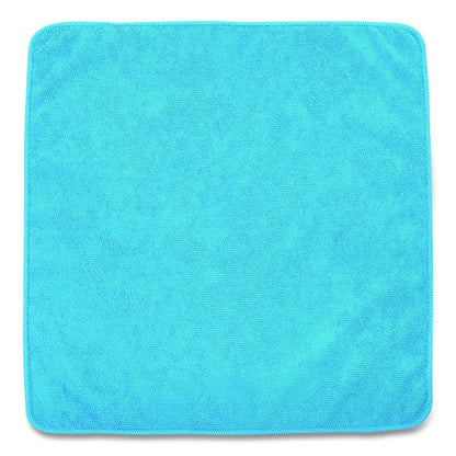 Microfiber Cleaning Cloths, 16 x 16, Blue, 24/Pack