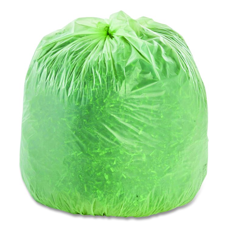 EcoSafe-6400 Bags, 48 gal, 0.85 mil, 42" x 48", Green, 40/Box
