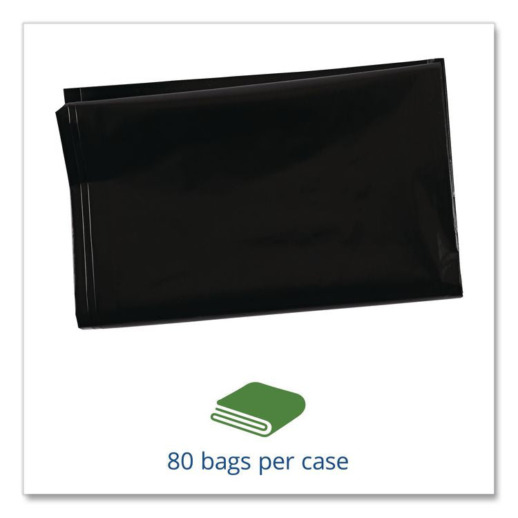 Insect-Repellent Trash Bags, 35 gal, 2 mil, 33" x 45", Black, 80/Box