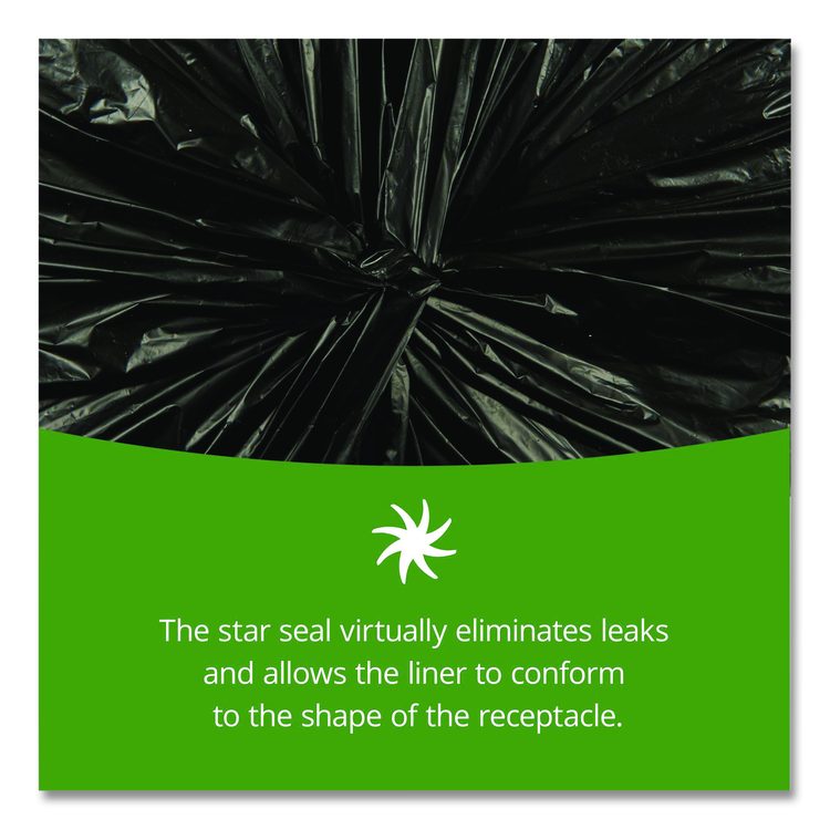 Insect-Repellent Trash Bags, 35 gal, 2 mil, 33" x 45", Black, 80/Box