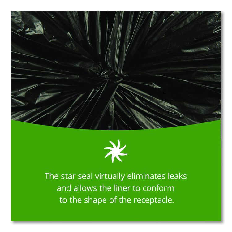 Insect-Repellent Trash Bags, 55 gal, 2 mil, 37" x 52", Black, 65/Box