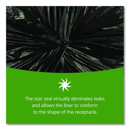 Insect-Repellent Trash Bags, 55 gal, 2 mil, 37" x 52", Black, 65/Box