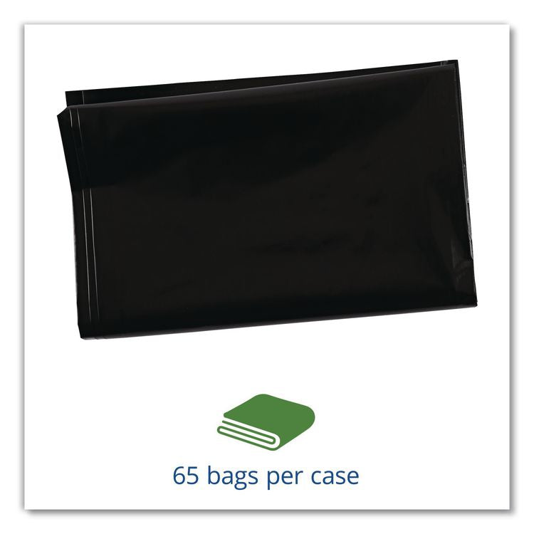 Insect-Repellent Trash Bags, 45 gal, 2 mil, 40" x 45", Black, 65/Box