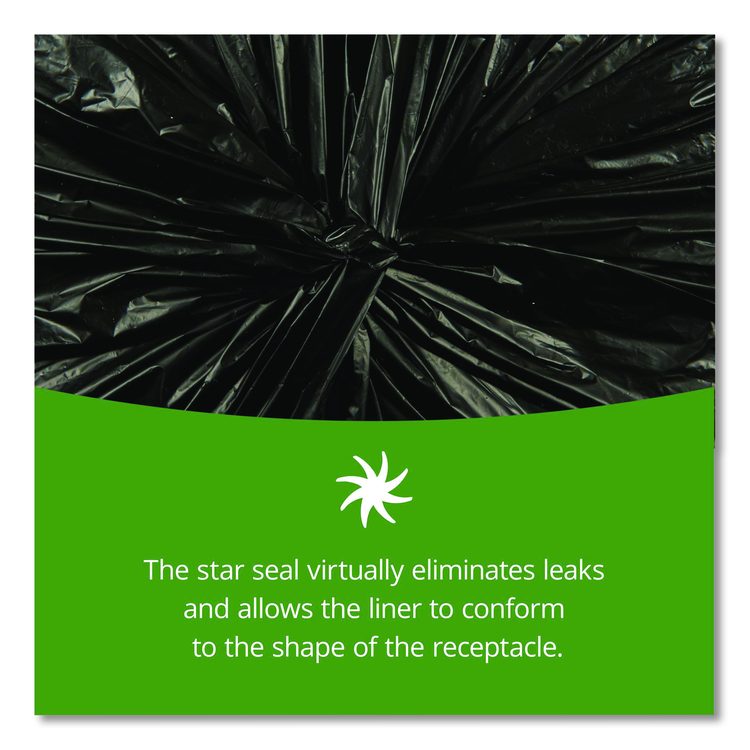 Insect-Repellent Trash Bags, 45 gal, 2 mil, 40" x 45", Black, 65/Box