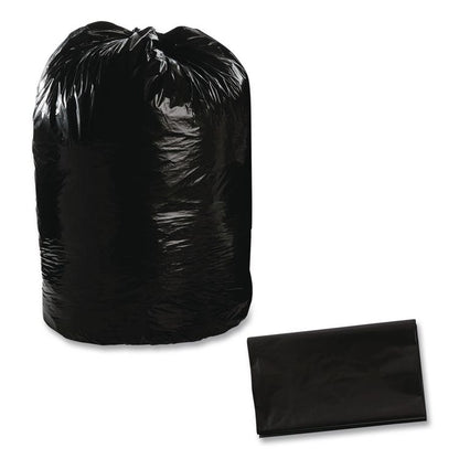 Total Recycled Content Plastic Trash Bags, 60 gal, 1.5 mil, 38" x 60", Black/Brown, 100/Carton