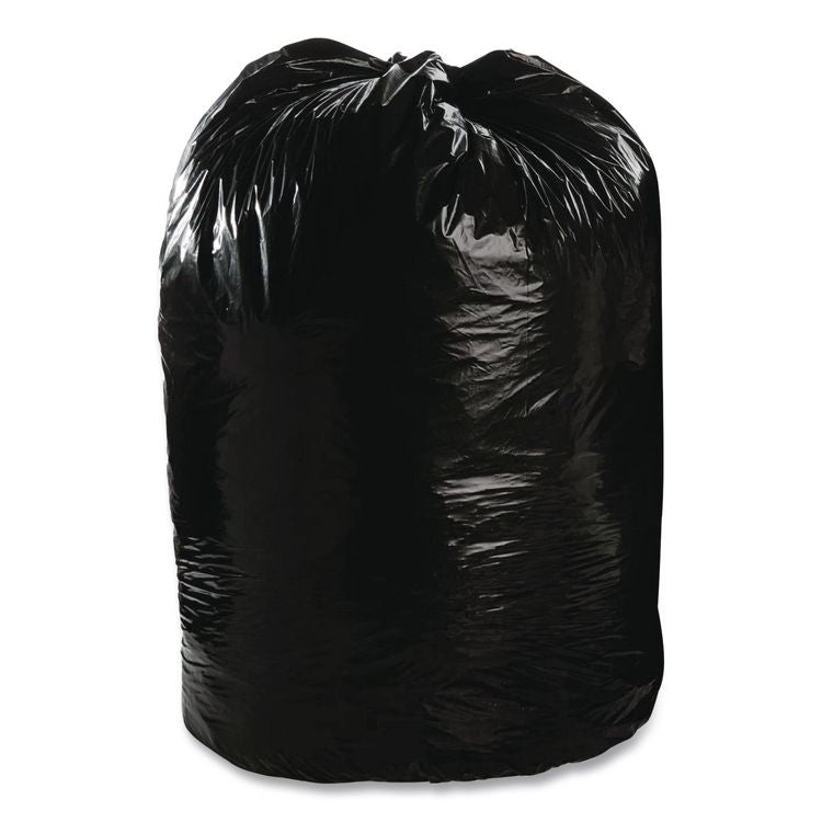 Total Recycled Content Plastic Trash Bags, 60 gal, 1.5 mil, 38" x 60", Black/Brown, 100/Carton