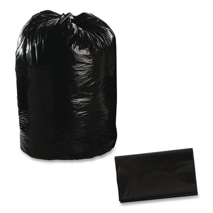 Total Recycled Content Plastic Trash Bags, 56 gal, 1.5 mil, 43" x 49", Black/Brown, 100/Carton