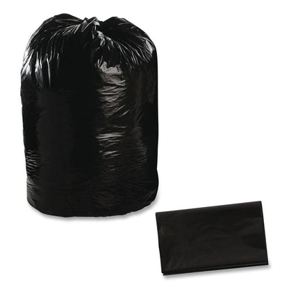 Total Recycled Content Plastic Trash Bags, 65 gal, 1.5 mil, 50" x 51", Black/Brown, 100/Carton