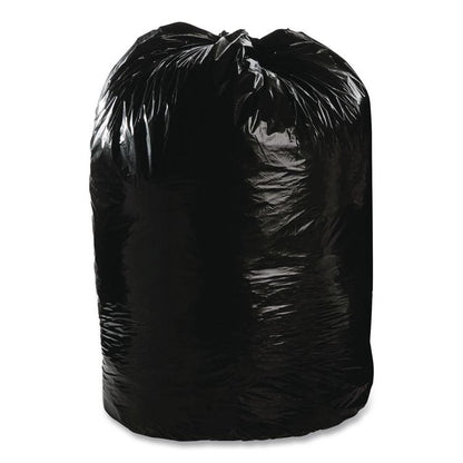 Total Recycled Content Plastic Trash Bags, 65 gal, 1.5 mil, 50" x 51", Black/Brown, 100/Carton