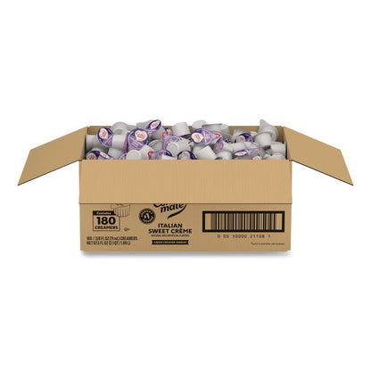 Bulk Liquid Coffee Creamer, Italian Sweet Cream, 0.38 oz Mini Cups, 180/Carton