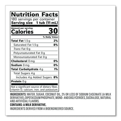 Bulk Liquid Coffee Creamer, Italian Sweet Cream, 0.38 oz Mini Cups, 180/Carton