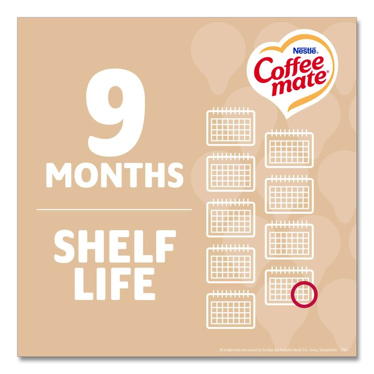 Liquid Coffee Creamer, Original, 0.38 oz Mini Cups, 360/Carton