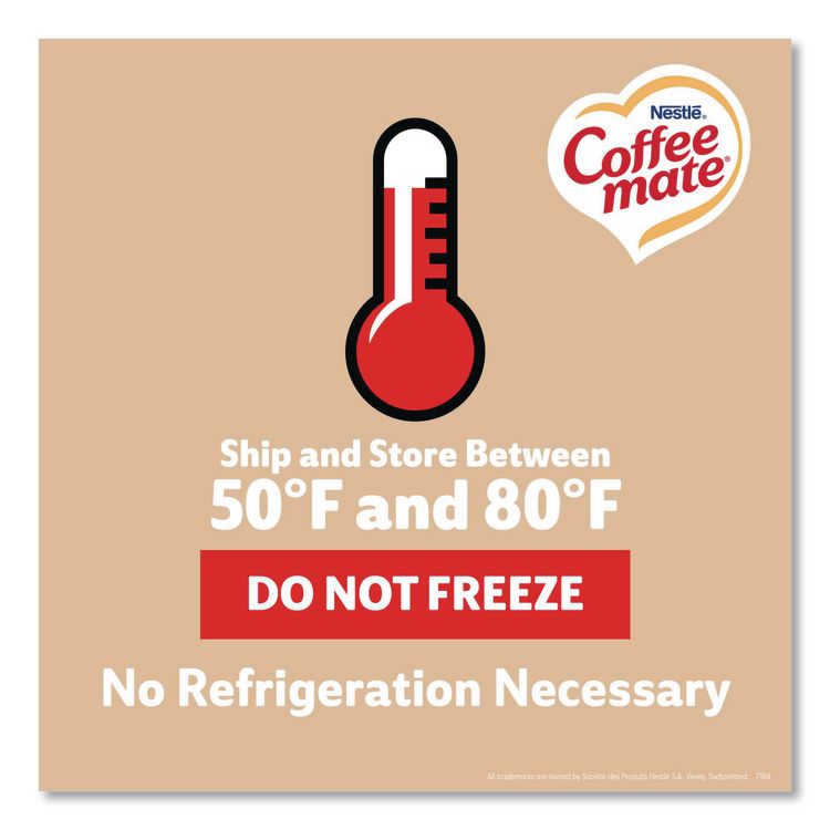 Liquid Coffee Creamer, Original, 0.38 oz Mini Cups, 360/Carton