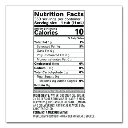 Liquid Coffee Creamer, Original, 0.38 oz Mini Cups, 360/Carton